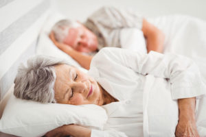 MyLivingChoice Senior Couple Sleeping in Bed